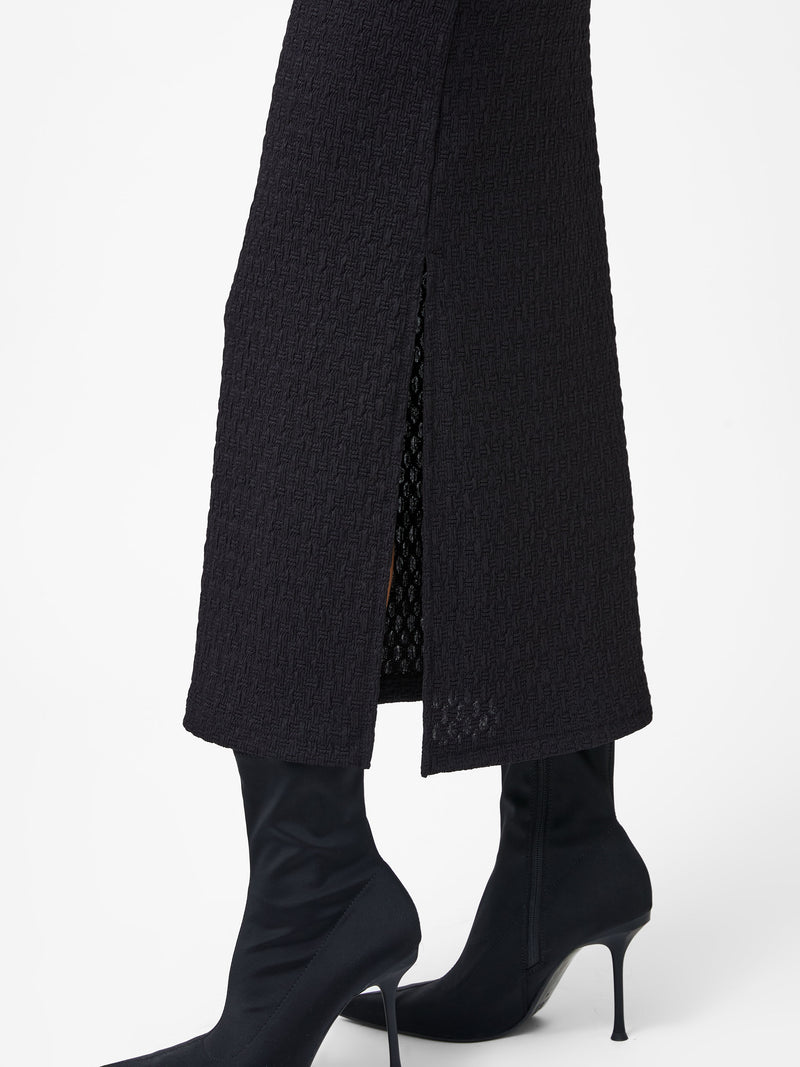 Sadie Textured Boat Neck Dress