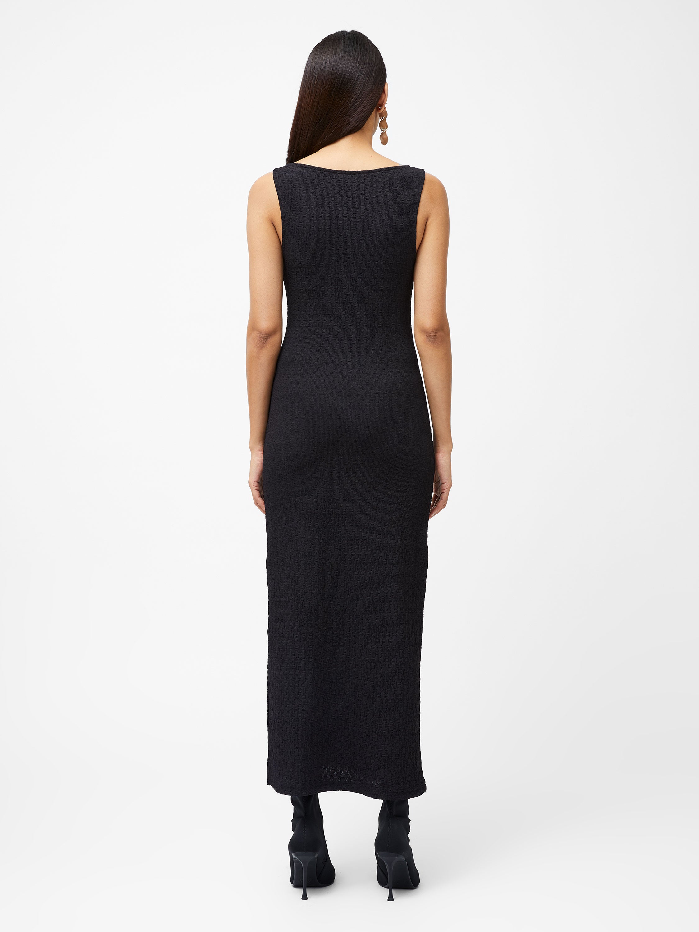 Sadie Textured Boat Neck Dress