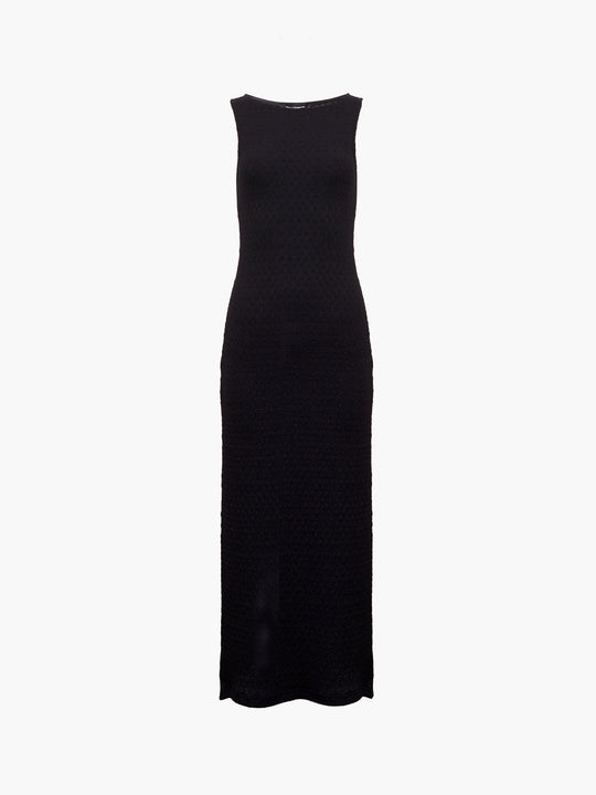 Sadie Textured Boat Neck Dress