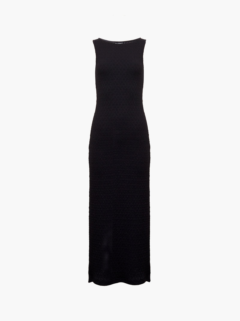 Sadie Textured Boat Neck Dress