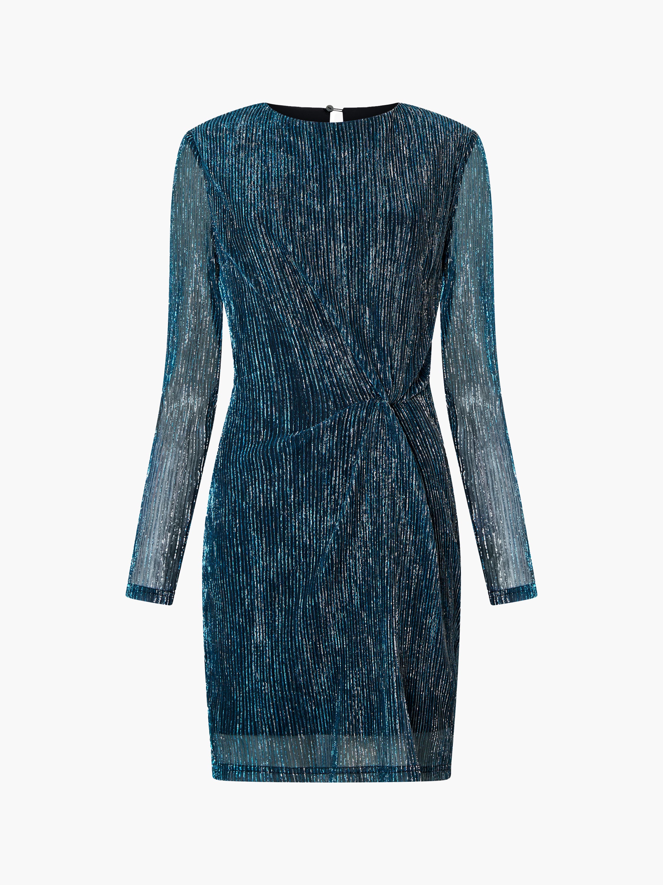 Tamy Lurex Long Sleeve Fitted Mini Dress