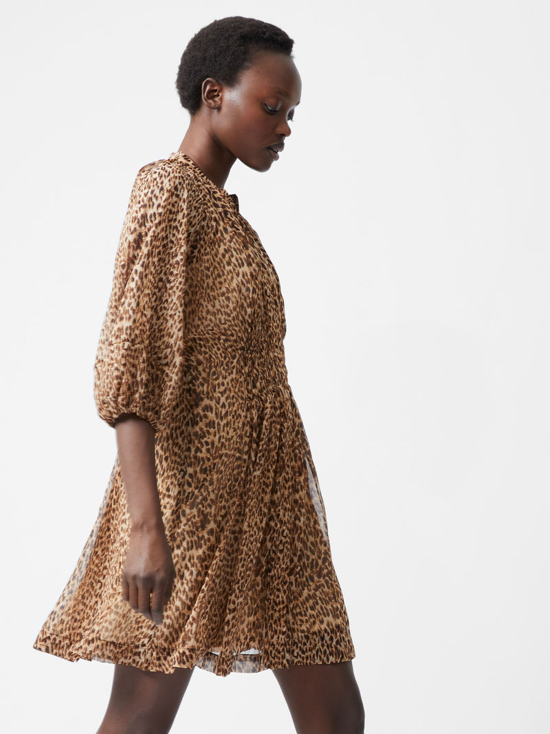 Tan leopard print dress cheap