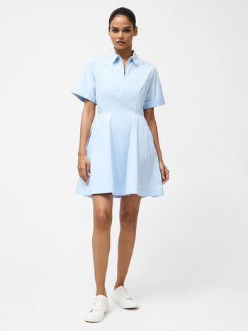 Isabelle Poplin Mini Shirt Dress