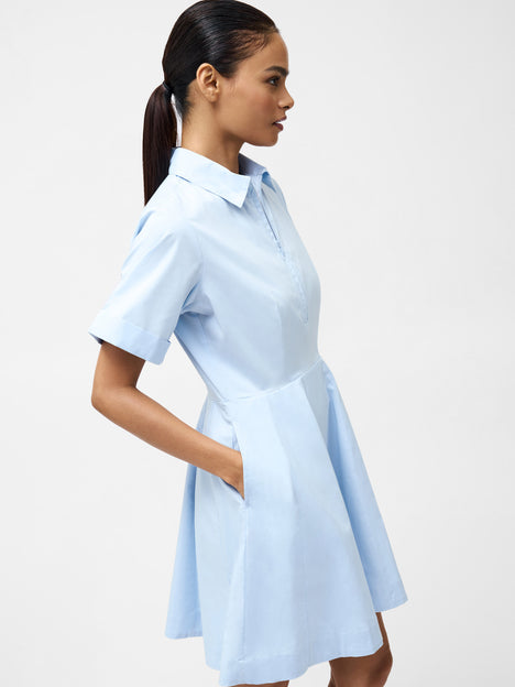 Isabelle Poplin Mini Shirt Dress