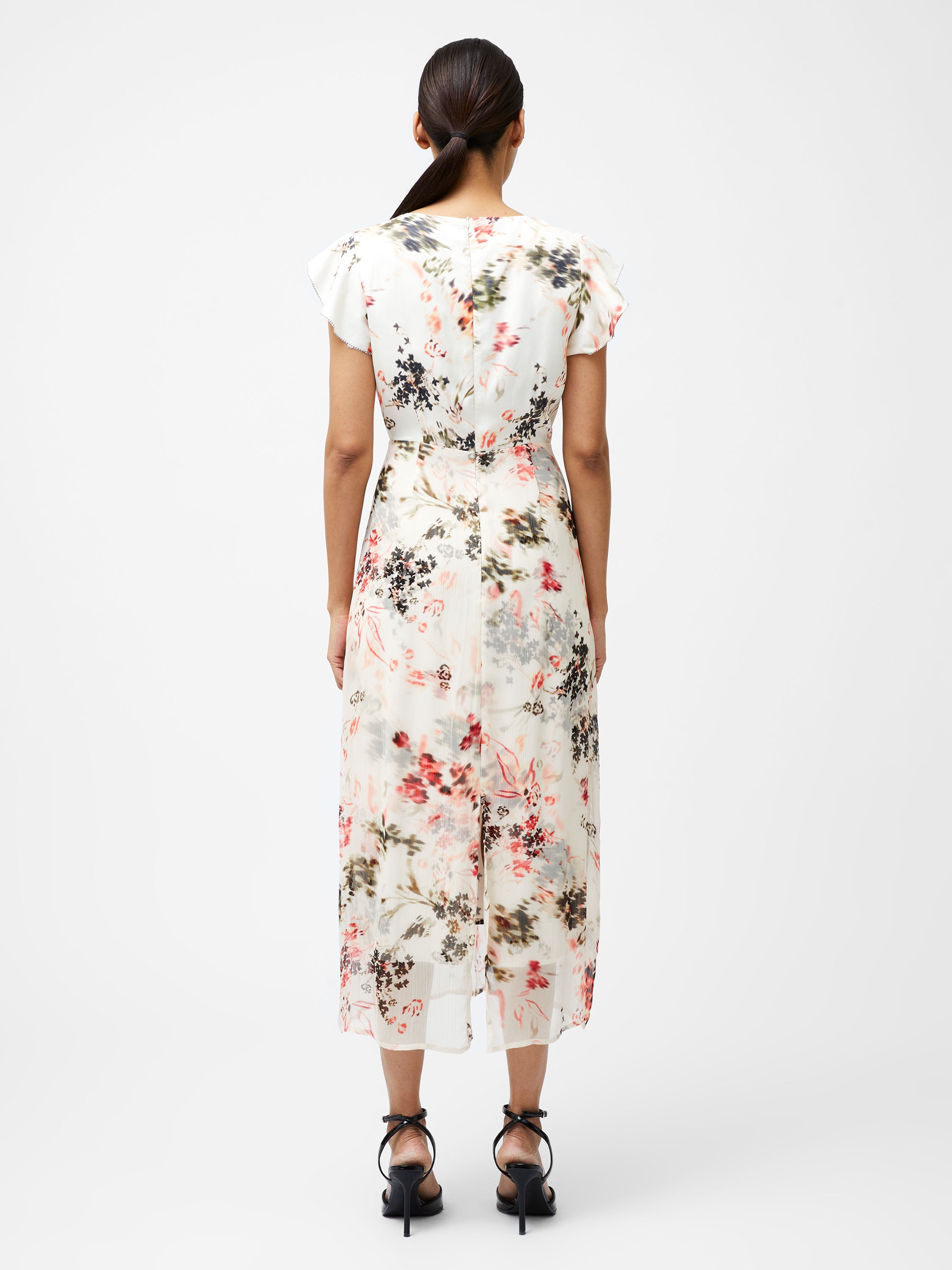 Candice Satin Georgette Overlay Dress