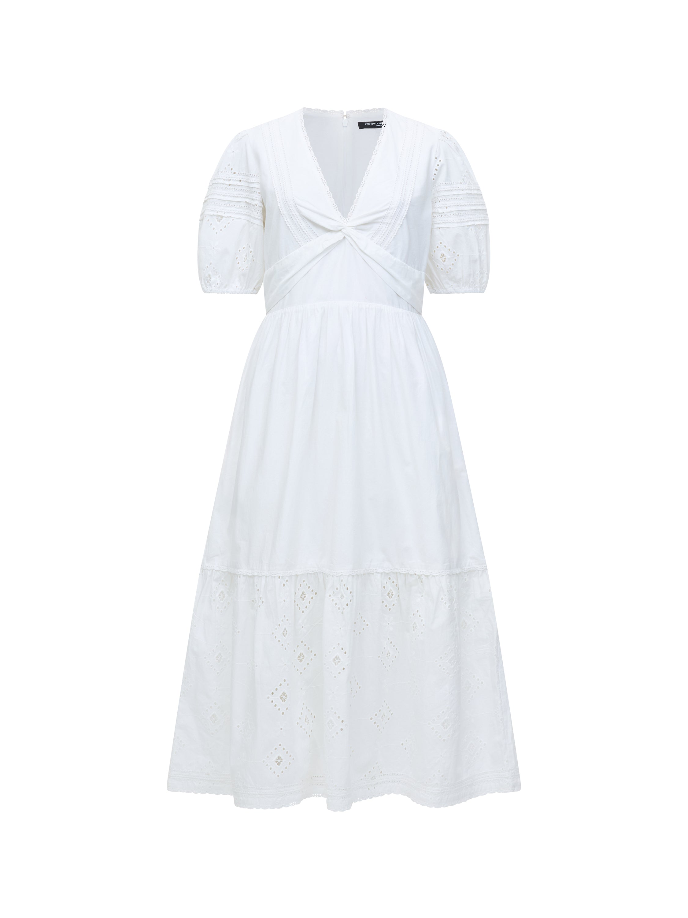 Cambria Cotton Broderie Midi Dress