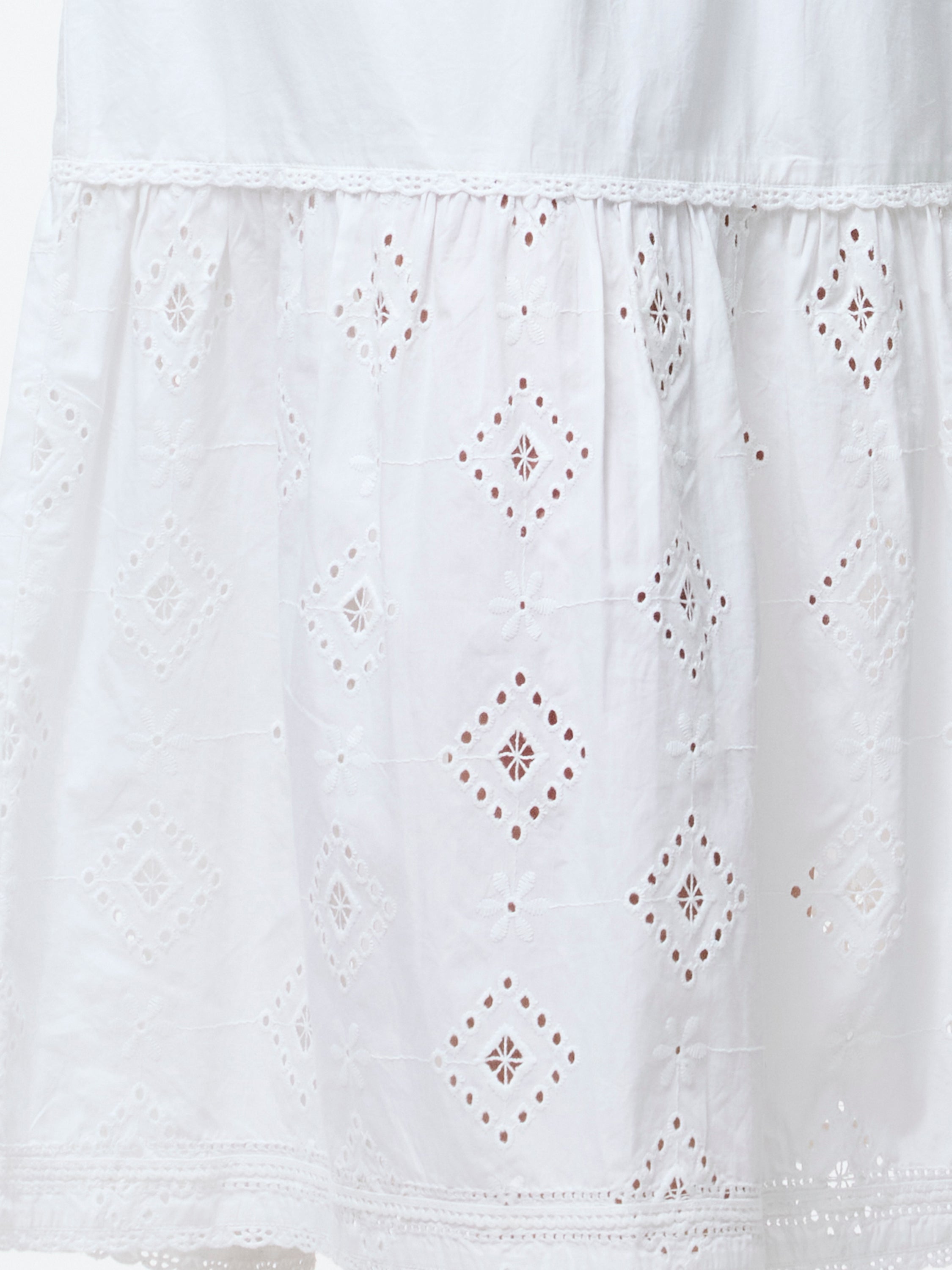 Cambria Cotton Broderie Midi Dress