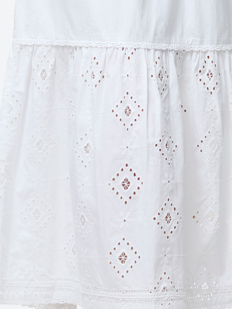 Cambria Cotton Broderie Midi Dress