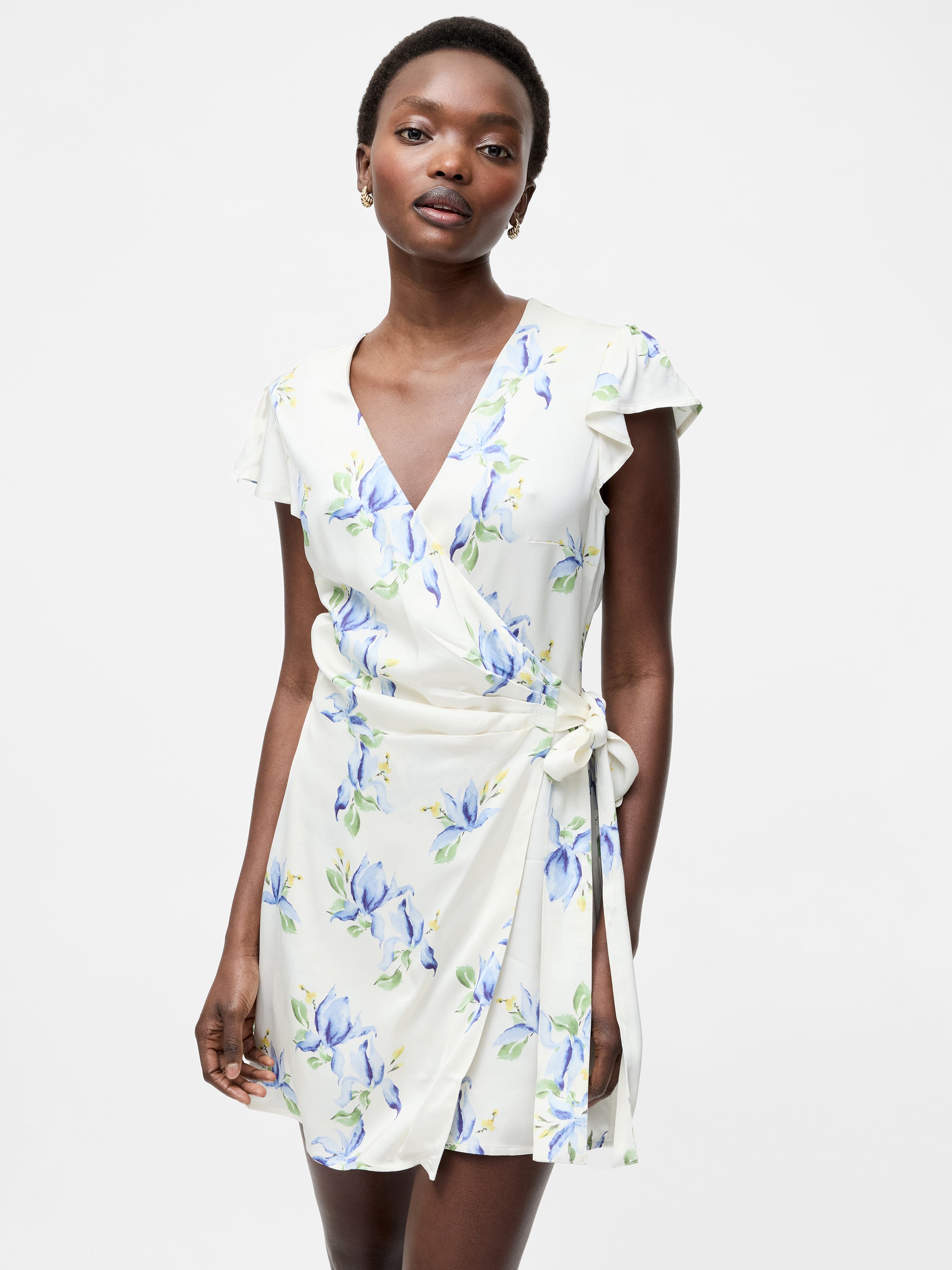Ennis Vivian Eco Satin Wrap Dress