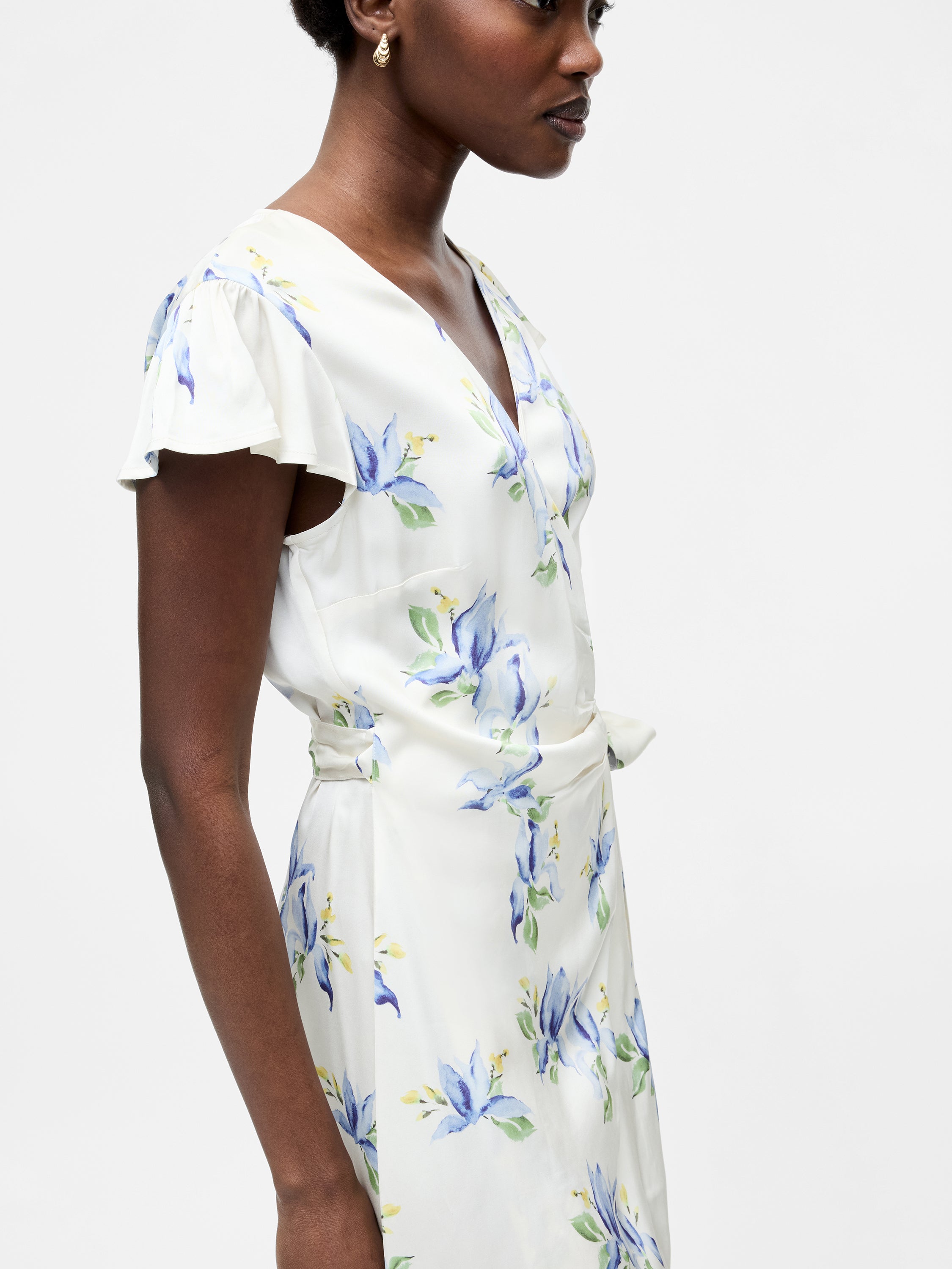 Ennis Vivian Eco Satin Wrap Dress