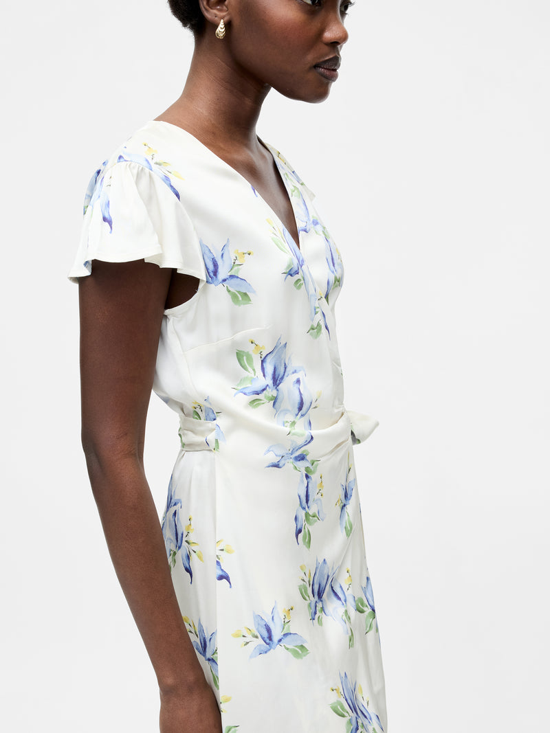 Ennis Vivian Eco Satin Wrap Dress
