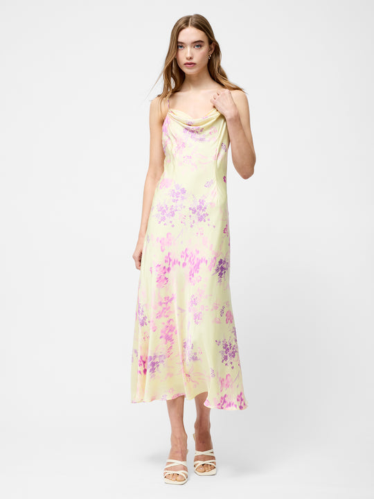 Elyria Oona Satin Midi Dress
