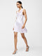 Oona Satin Asymmetrical Mini Dress