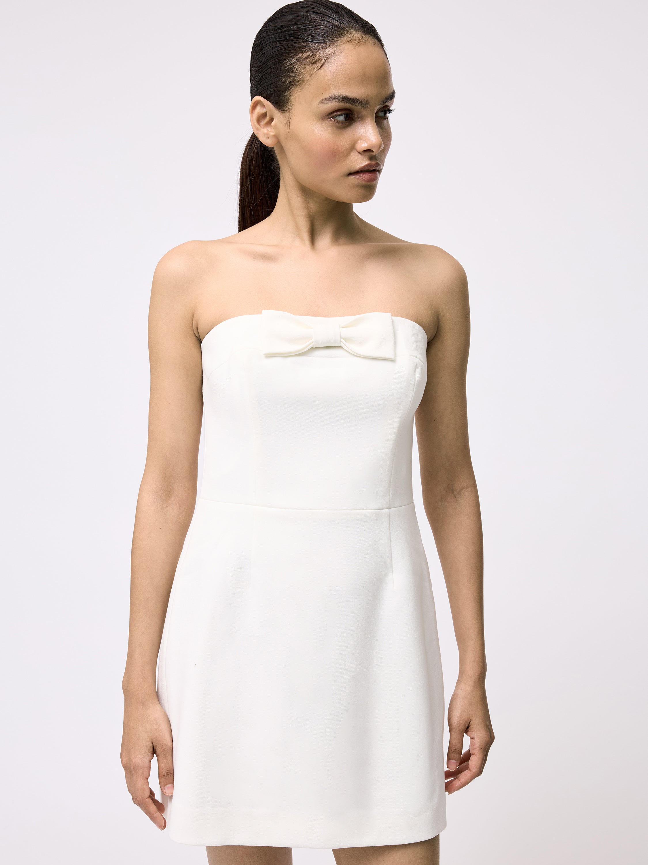 french connection whisper bow mini dress Whisper Bow Mini Dress Summer White