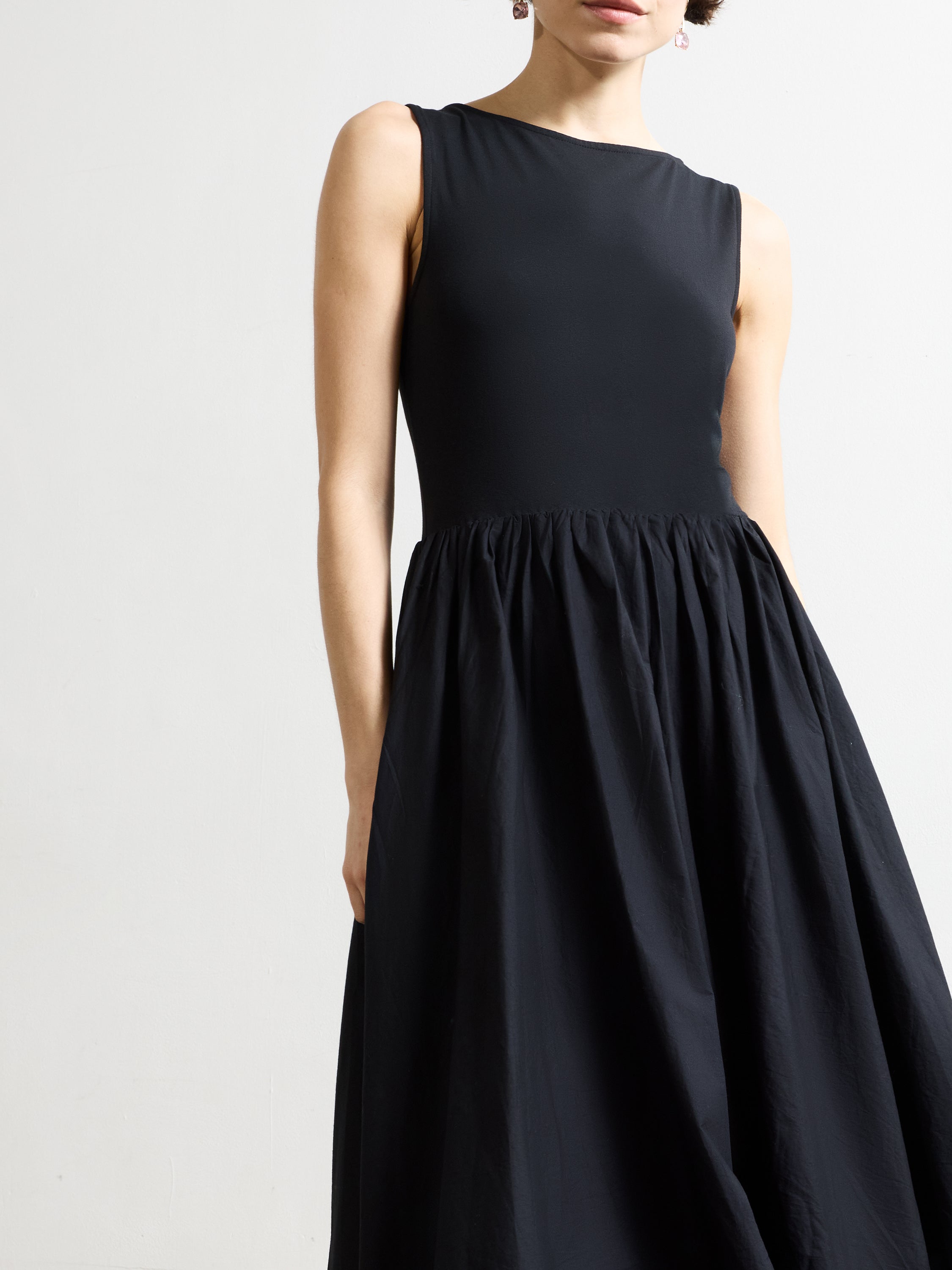Phoebe Jersey Bubble Hem Midi Dress