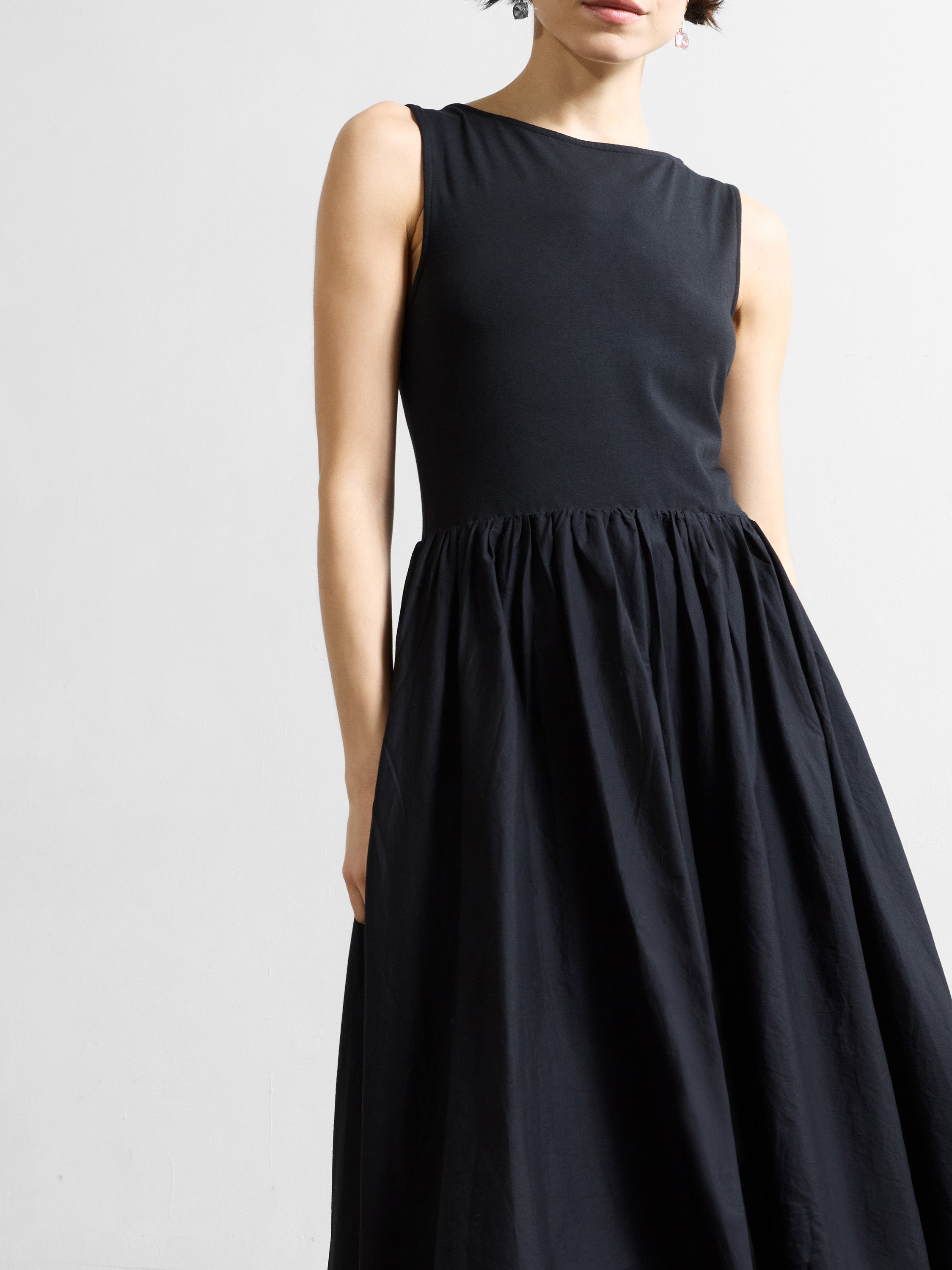Phoebe Jersey Bubble Hem Midi Dress