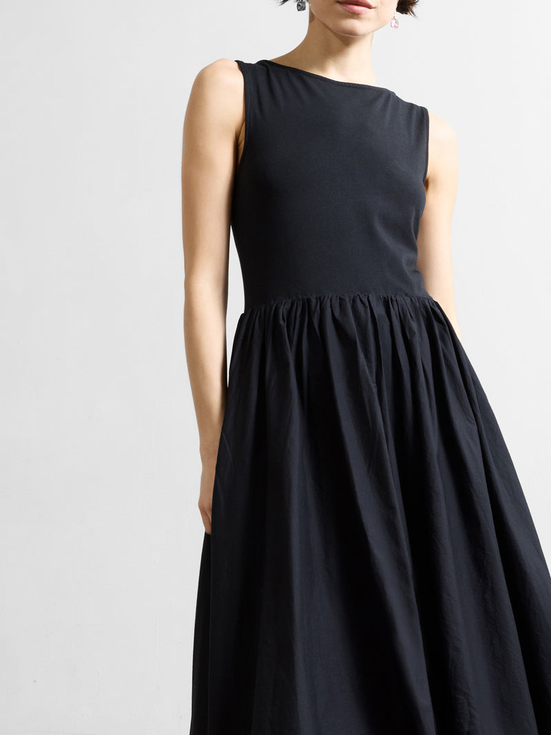 Phoebe Jersey Bubble Hem Midi Dress