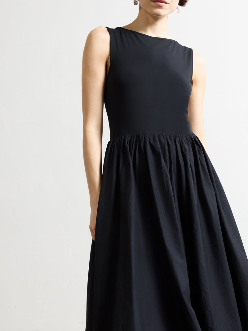 Phoebe Jersey Bubble Hem Midi Dress