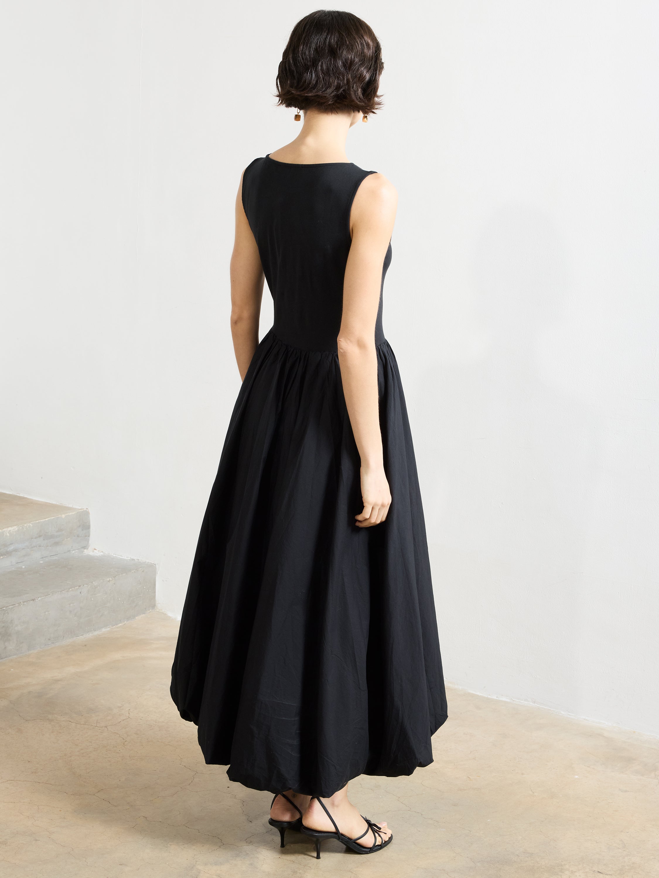 Phoebe Jersey Bubble Hem Midi Dress