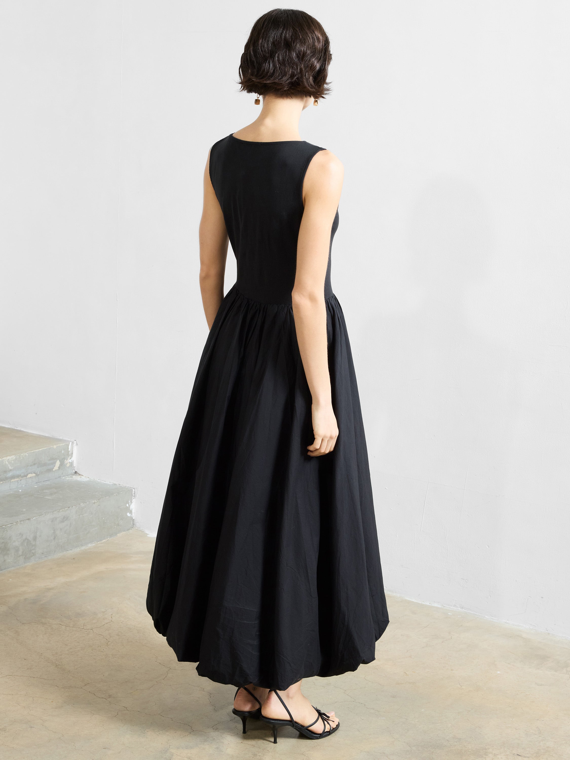 Phoebe Jersey Bubble Hem Midi Dress