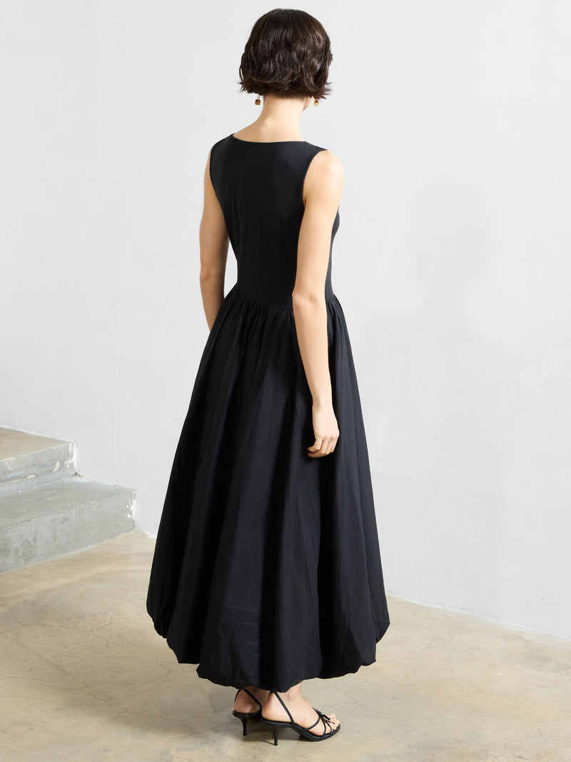 Phoebe Jersey Bubble Hem Midi Dress
