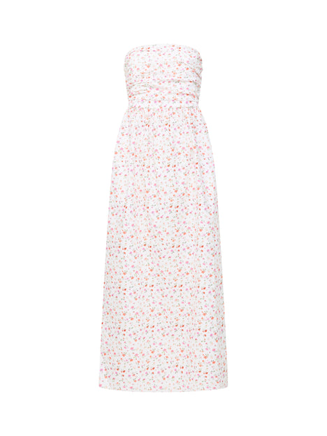 Nomi Cotton Bandeau Maxi Dress