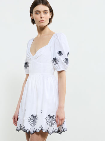Cambria Cotton Anglaise Mini Dress