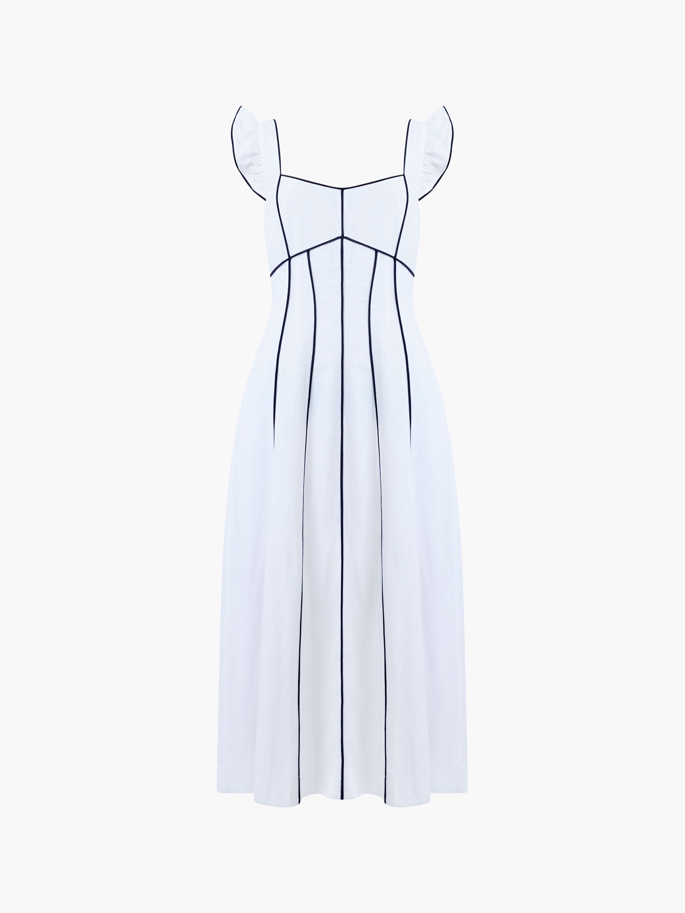 Ariette Linen Flared Dress