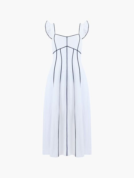Ariette Linen Flared Dress