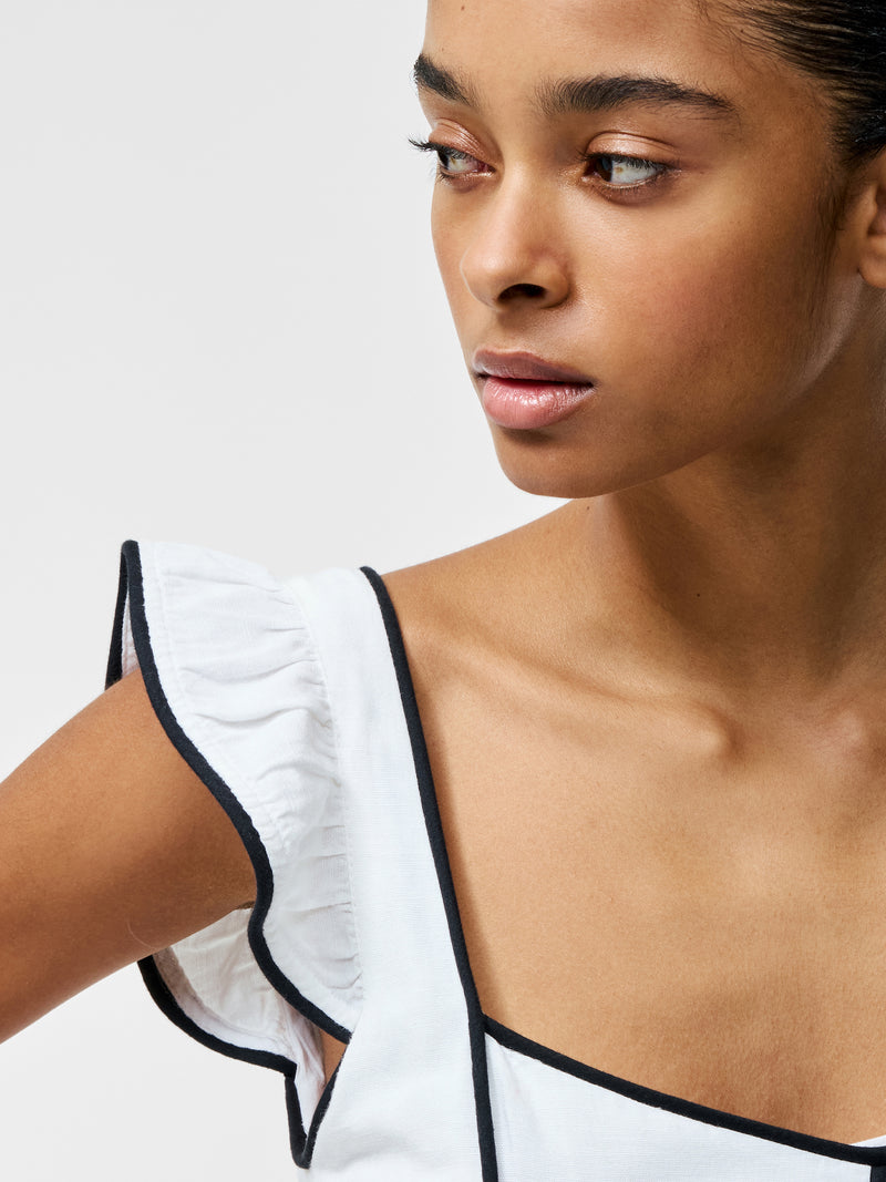 Ariette Linen Flared Dress