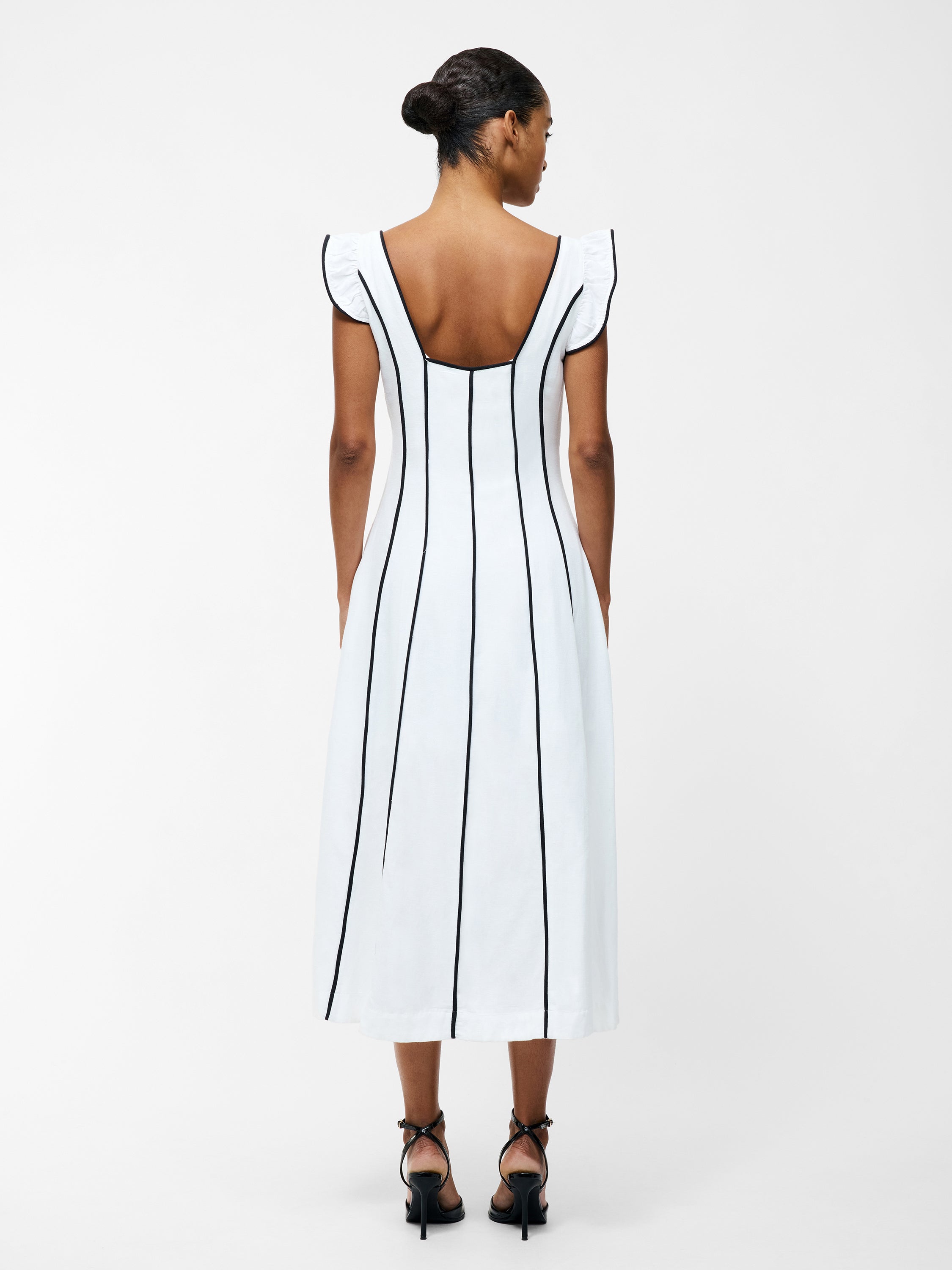 Ariette Linen Flared Dress