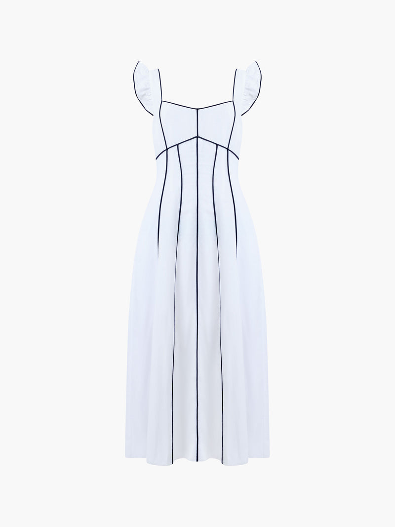 Ariette Linen Flared Dress