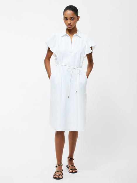 Cambria Cotton Belted Midi Dress