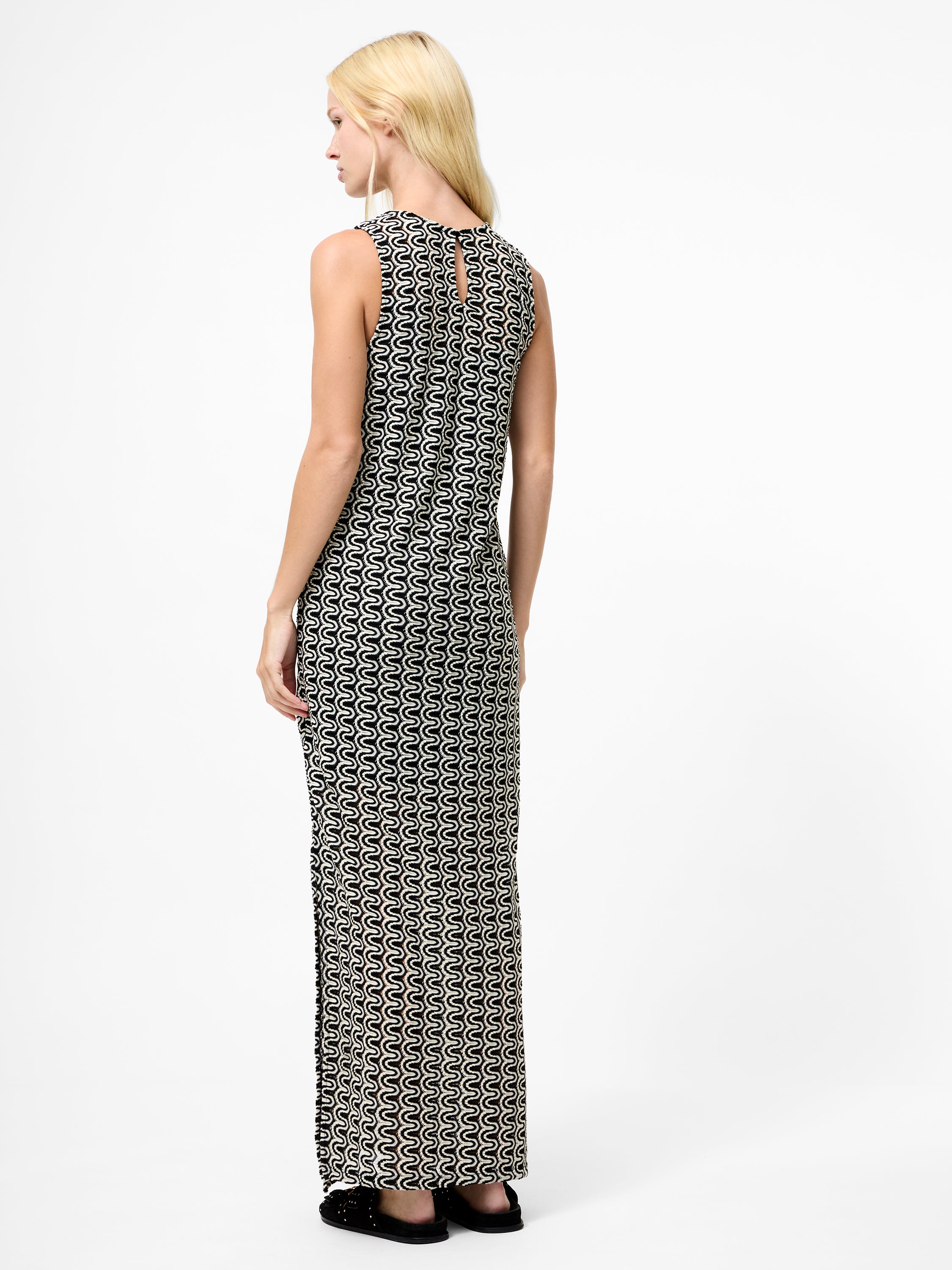 carly maxi dress Carly Jersey Tunic Maxi Dress Black/Cream