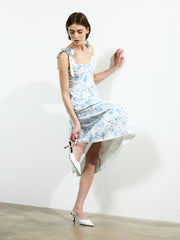 Serenity Dale Crepe Midi Dress