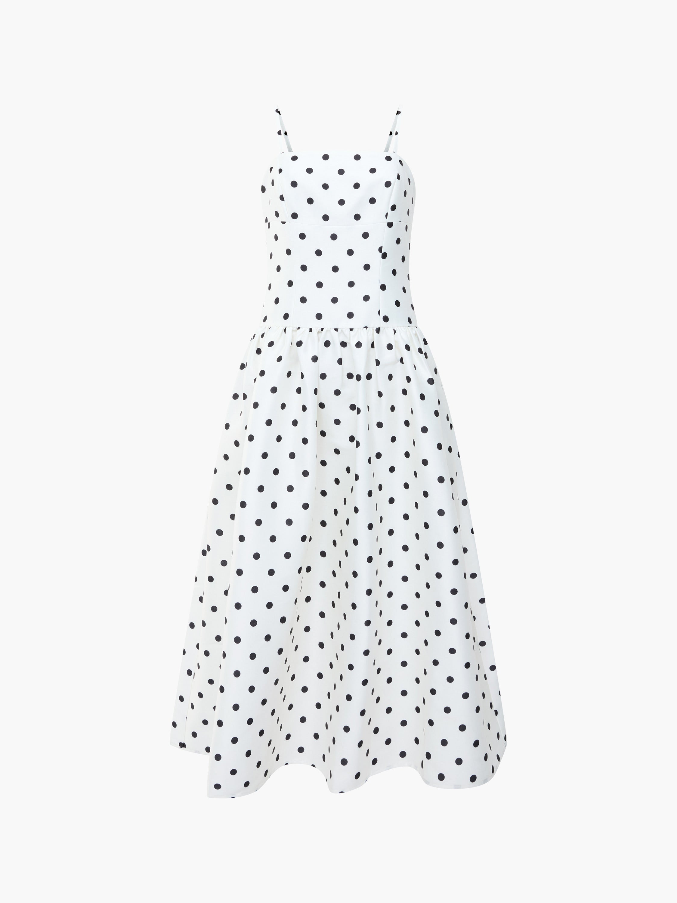Polka Dot Midi Dress Summer White/Polka Dot | French Connection UK