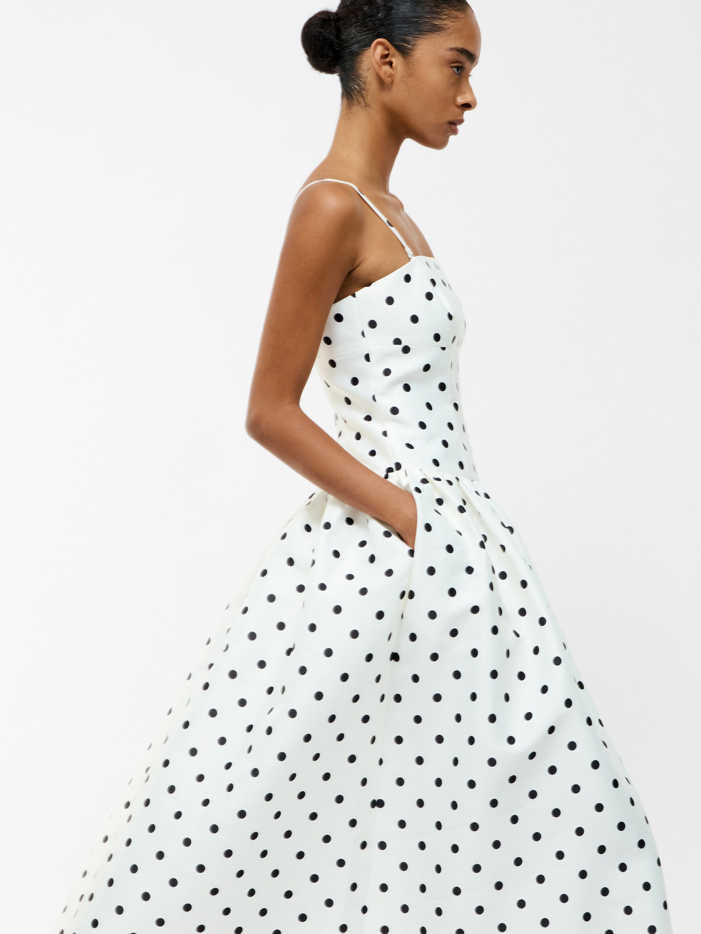 Polka Dot Midi Dress Summer White/Polka Dot Polka Dot Midi Dress Summer White/Polka Dot