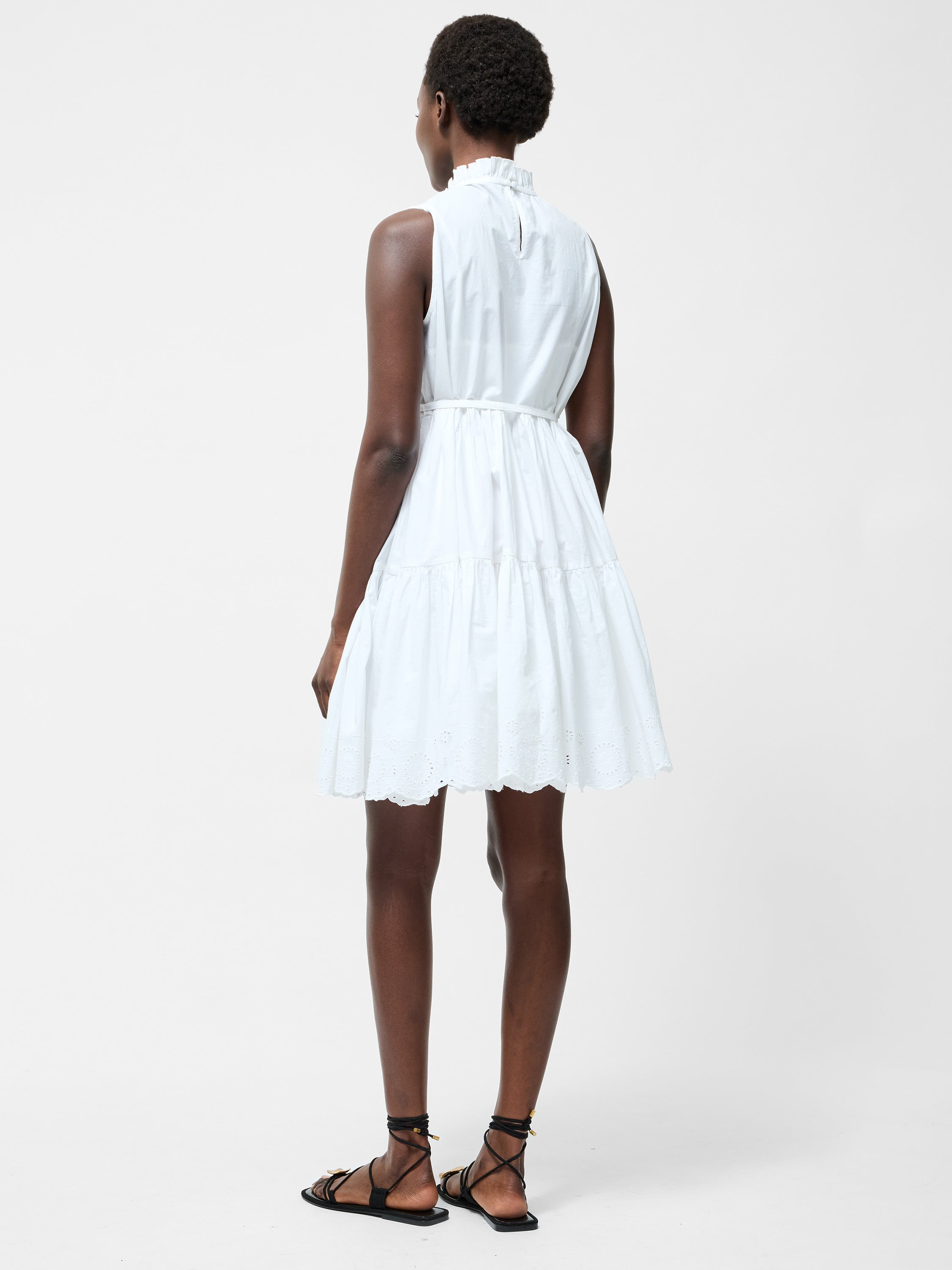 Tiered Broderie Mix Dress
