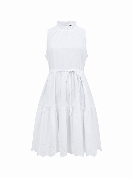 Tiered Broderie Mix Dress
