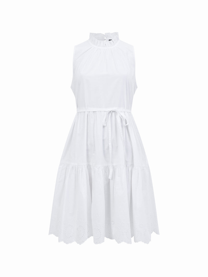 Tiered Broderie Mix Dress