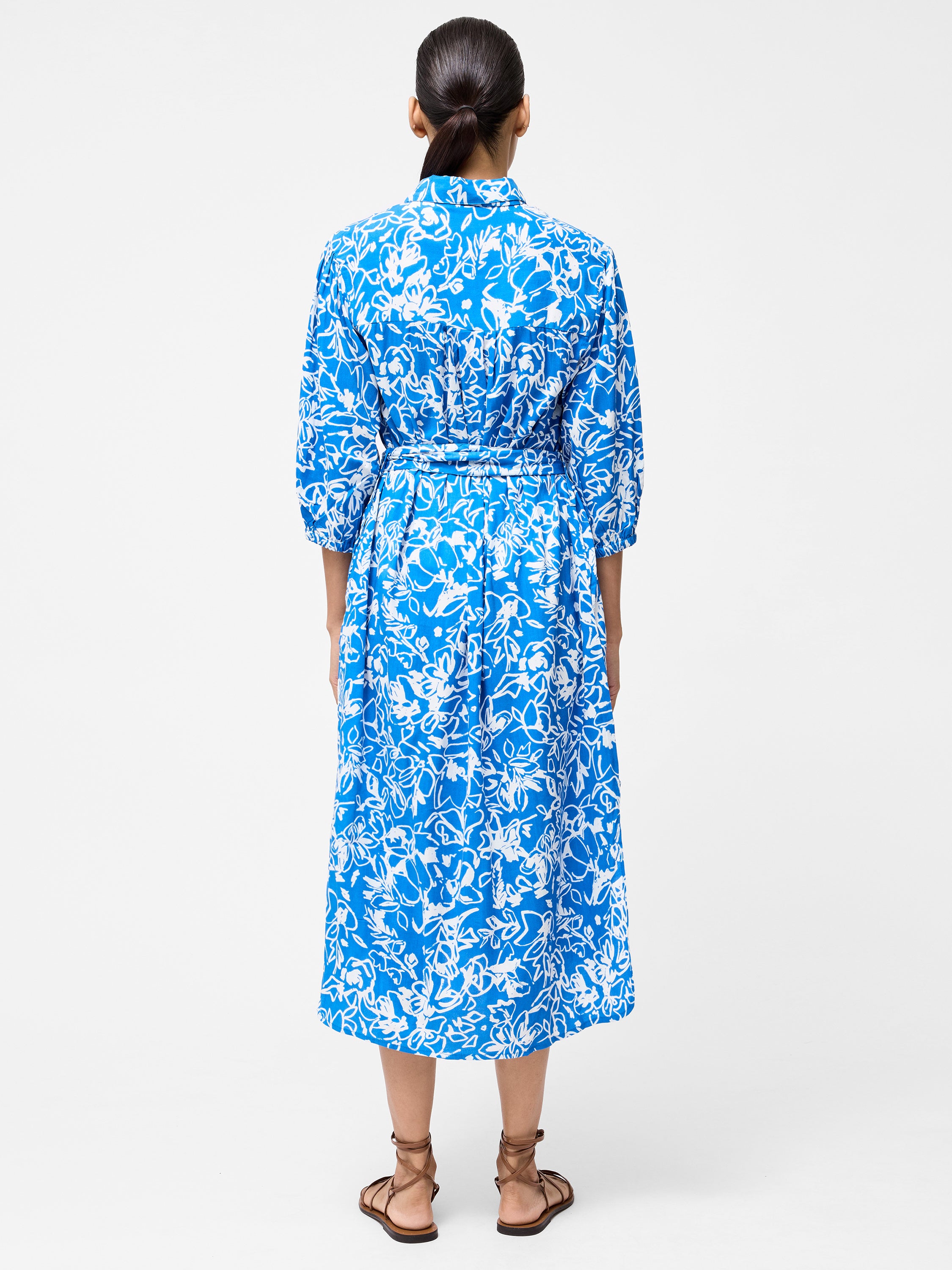 Fayola Belted Shirt Dress