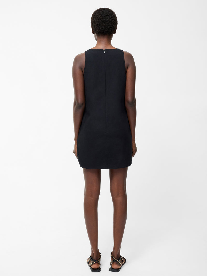 Linen Mix Shift Dress