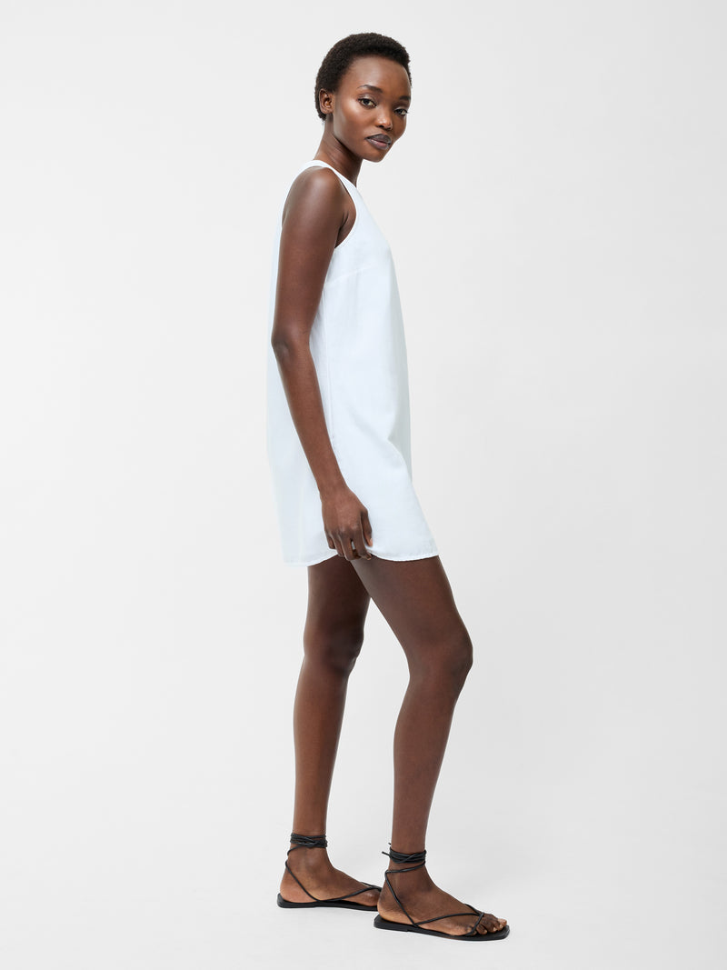 Linen Mix Shift Dress