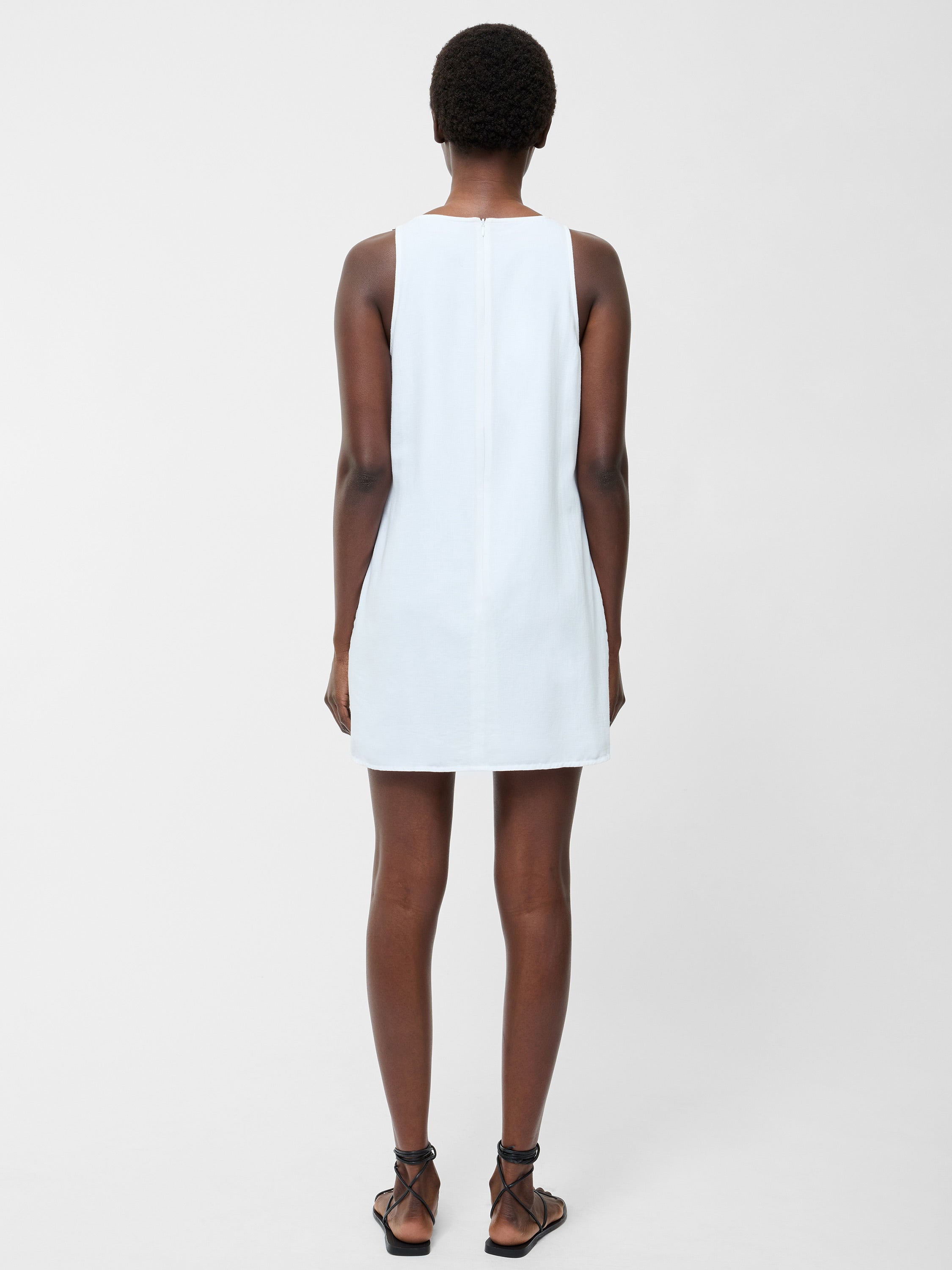 Linen Mix Shift Dress