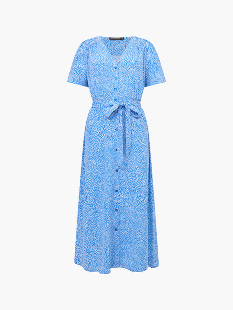 Bernice V Neck Button Through Dress