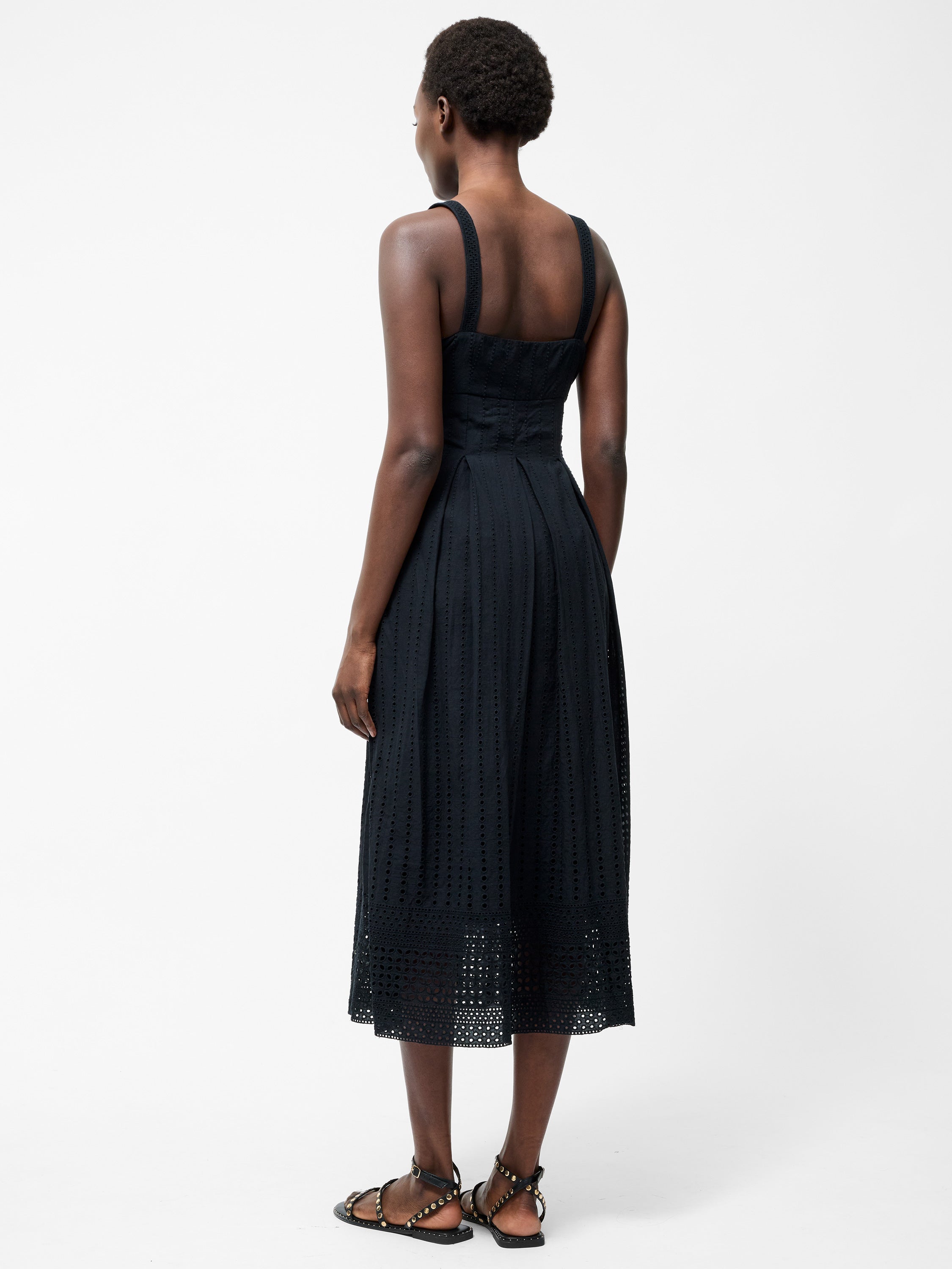 Broderie Strap Dress