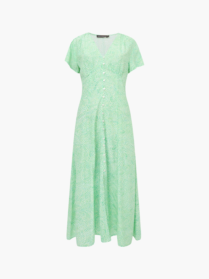 Bernice Eco V Neck Printed Tea Dress