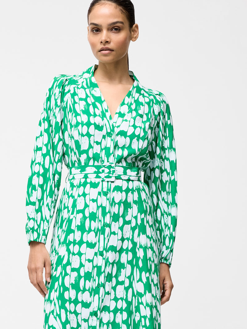 Islanna Long Sleeve Belted Midi Dress