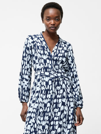 Islanna Long Sleeve Belted Midi Dress