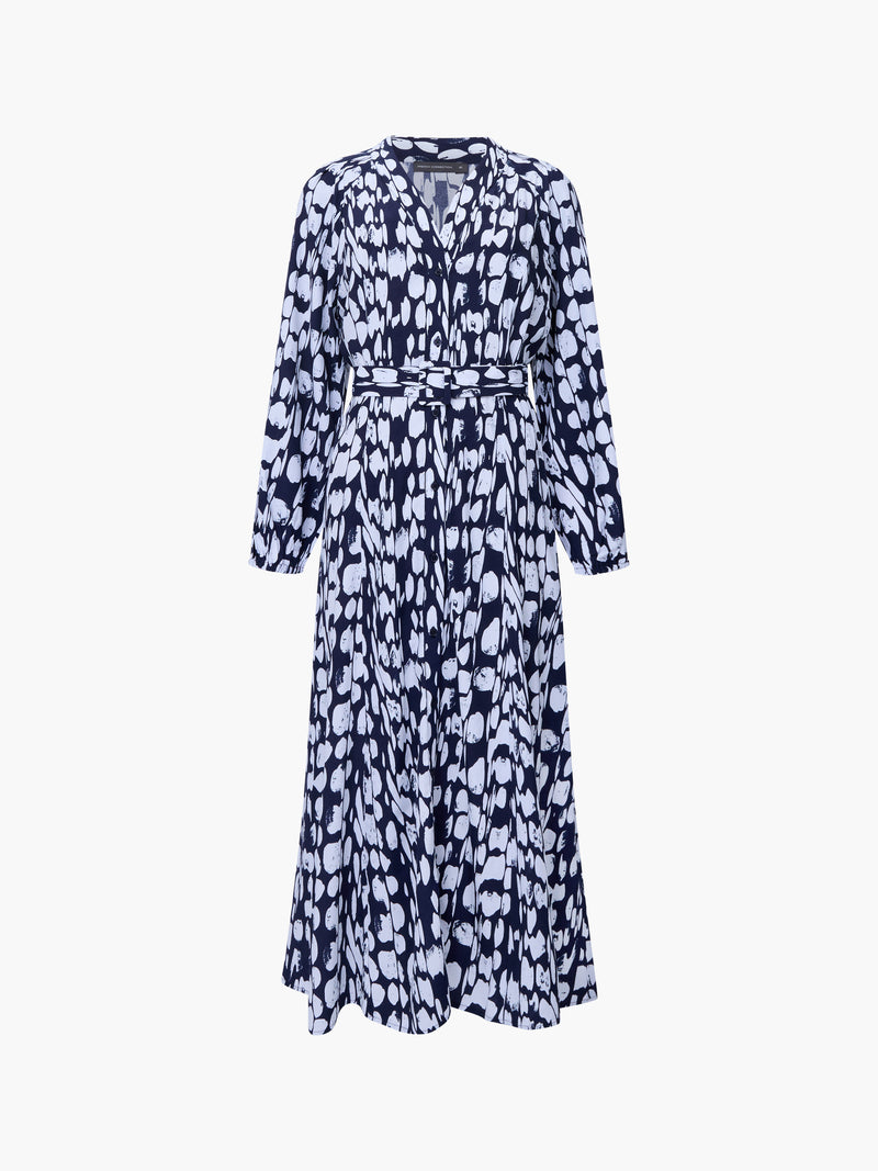 Islanna Long Sleeve Belted Midi Dress